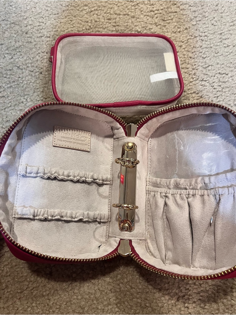 Trish McEvoy the power of makeup Pink Travel Organizer Case planner
